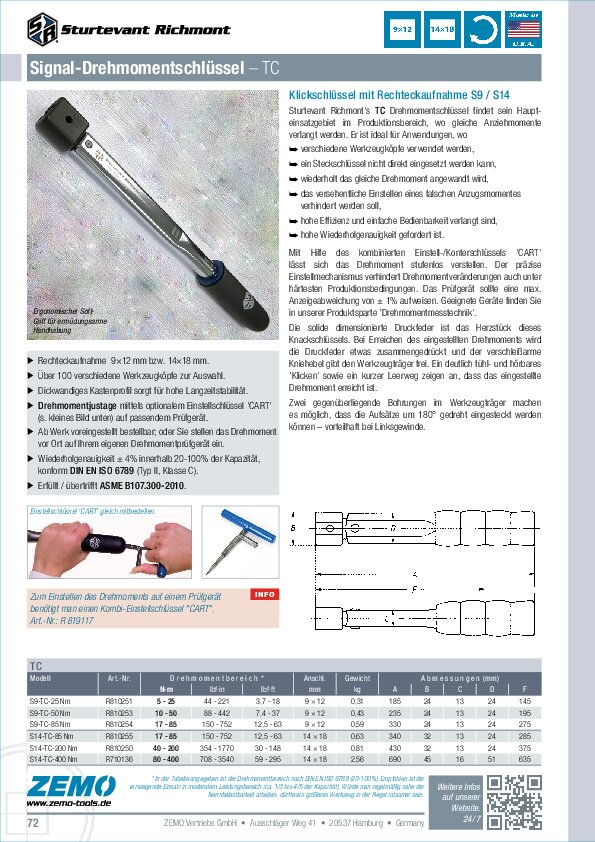 Sturtevant Richmont S9-TC / S14-TC