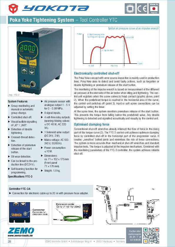 Yokota Tool Controller YTC-3