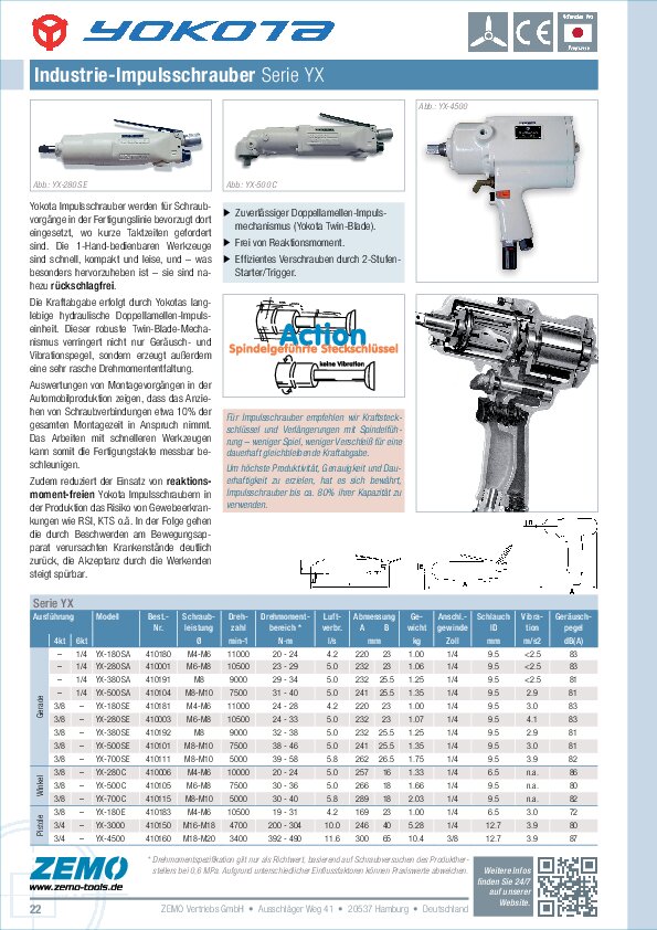 Yokota Impulsschrauber YX