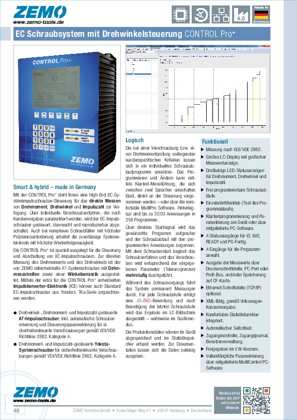 System-Impulsschrauber-Steuerung CONTROL Pro+